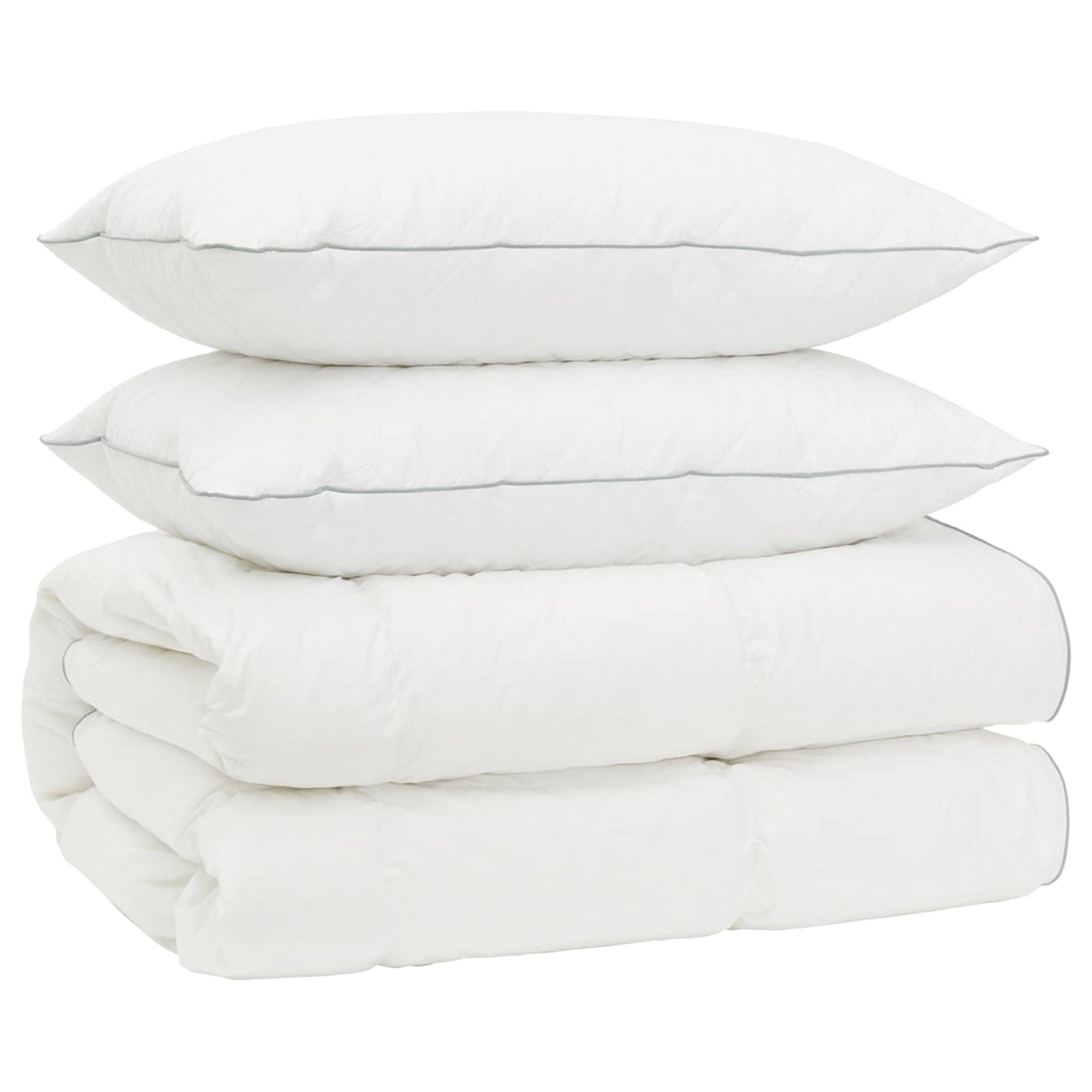 vidaXL 90% Goose Down Duvet Set FULDA 3 pcs 200 x 220 cm All Seasons 2
