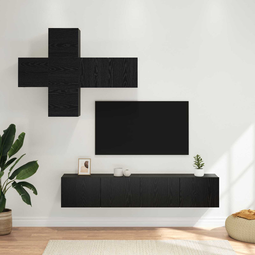 vidaXL 7 Piece TV Cabinet Set Engineered Wood Width 60 cm