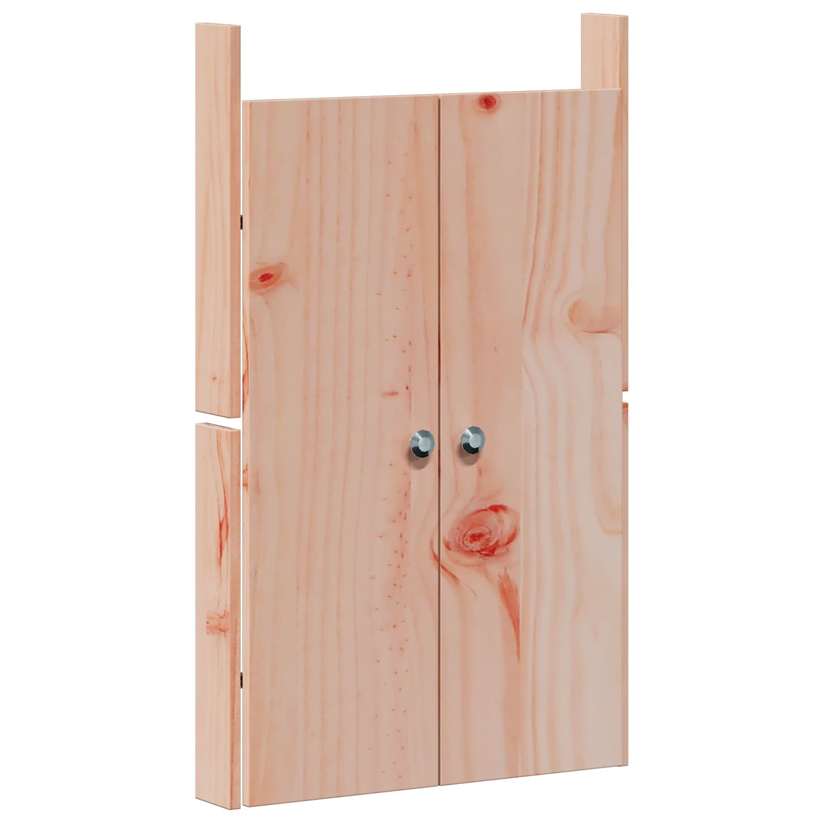 vidaXL Outdoor Kitchen Cabinet MEPPEL 3 pcs White Solid Pine Wood 6