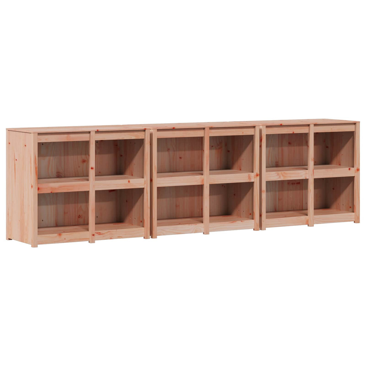 vidaXL Outdoor Kitchen Cabinet MEPPEL 3 pcs Natural Douglas 2