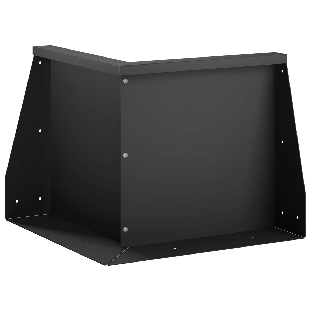 Retaining Wall Steel 50 x 50 x 30 cm 1 x 270° Corner Black