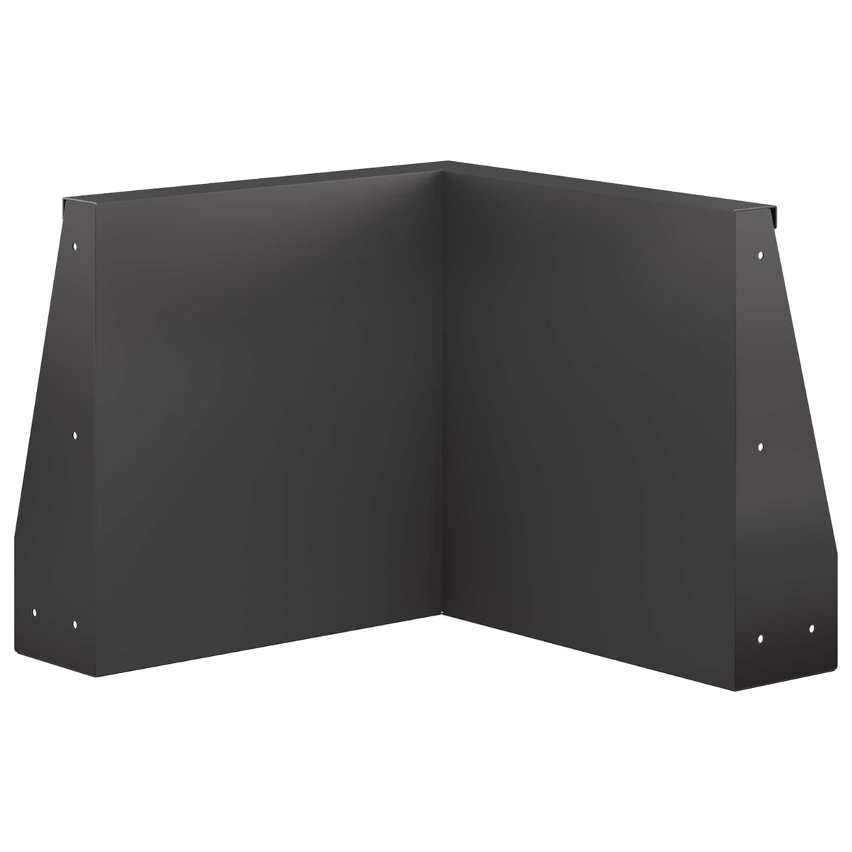 Retaining Wall Steel 50 x 50 x 30 cm 1 x 270° Corner Black