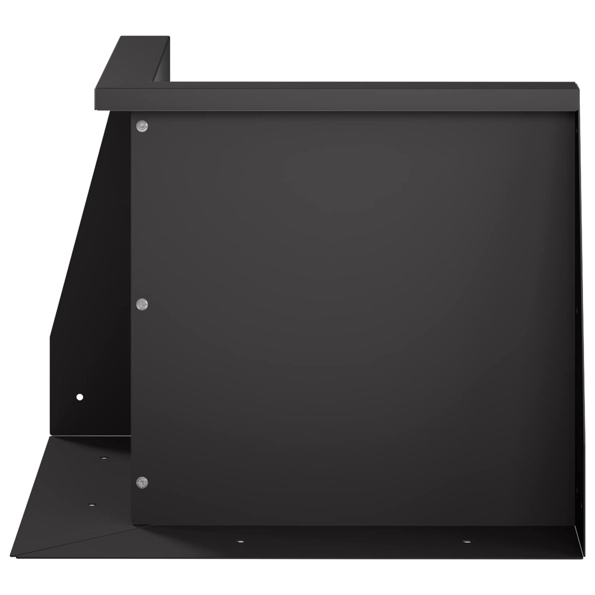 Retaining Wall Steel 50 x 50 x 30 cm 1 x 270° Corner Black