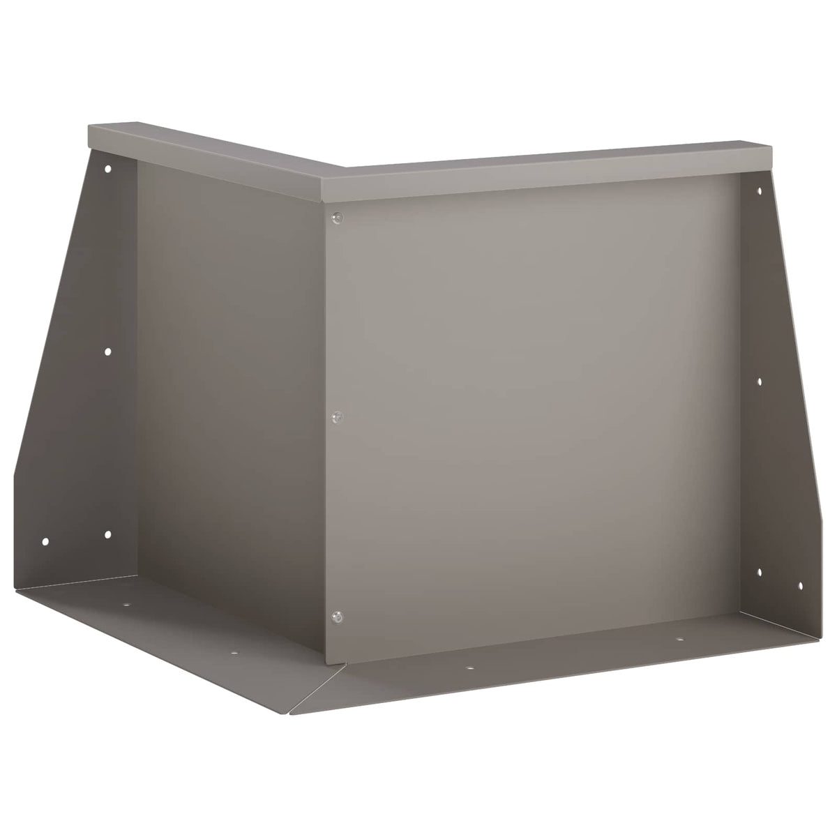 Retaining Wall 2 pcs Steel 50 x 50 x 30 cm 2 x 270° Corner Weathering steel