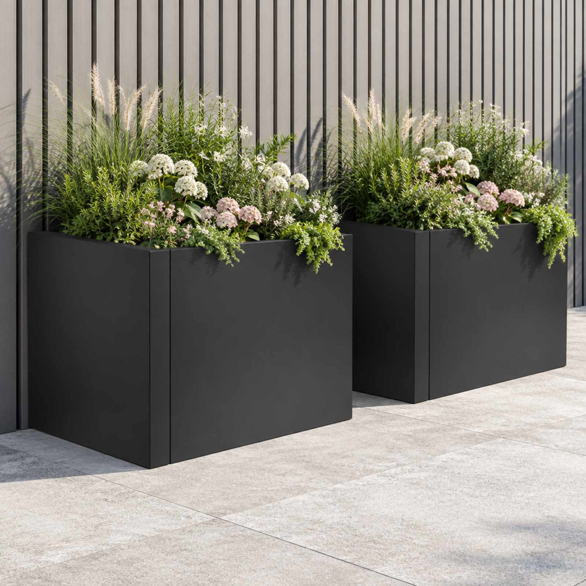 Retaining Wall Steel Black