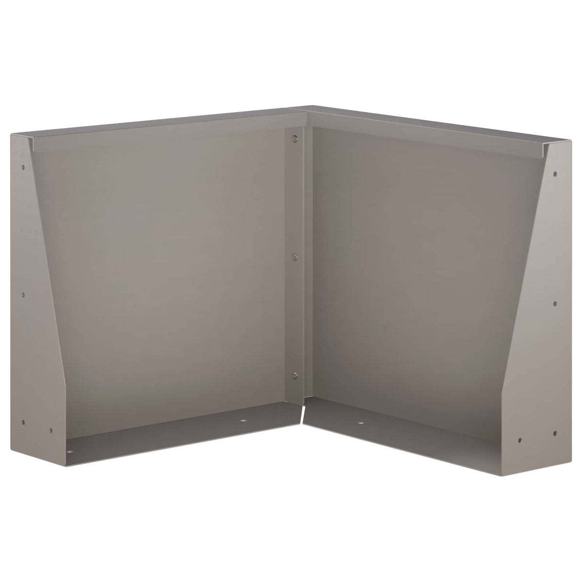 Retaining Wall 2 pcs Steel 50 x 50 x 30 cm 2 x 90°corner Weathering steel