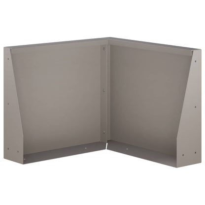 Retaining Wall 2 pcs Steel 50 x 50 x 50 cm 2 x 90°corner Weathering steel