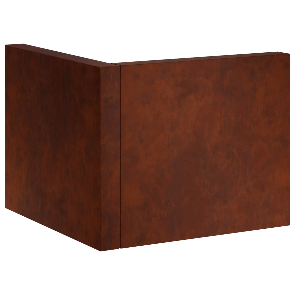 Retaining Wall 2 pcs Steel 50 x 50 x 50 cm 2 x 90°corner Weathering steel