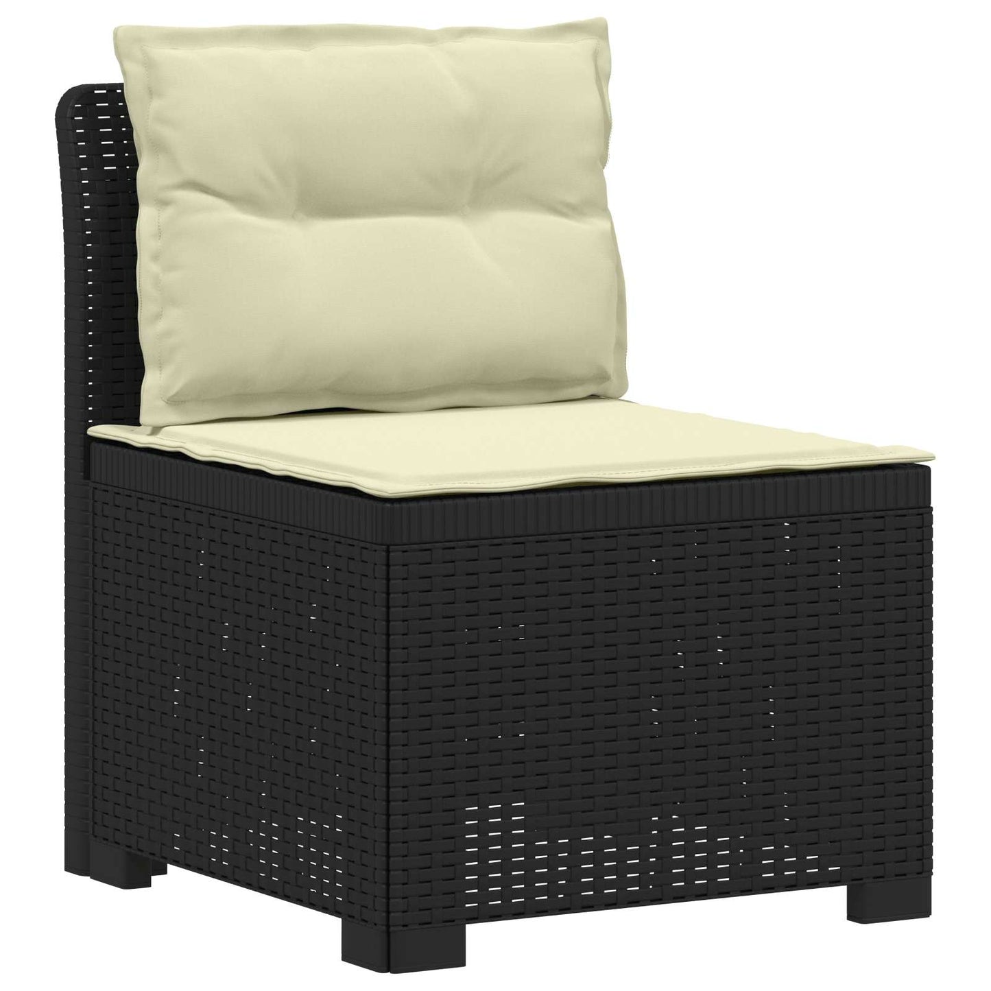 vidaXL 5-Seater Garden Sofa with Cushions Rattan Look PP Anthracite 3