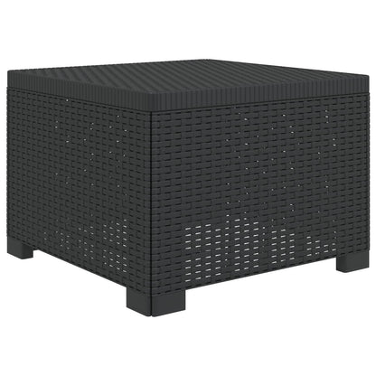 vidaXL 5-Seater Garden Sofa Rattan Look PP Anthracite 6