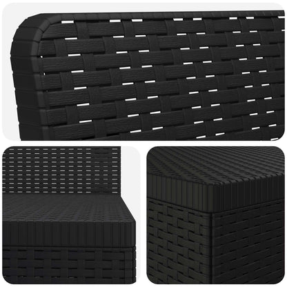 vidaXL 7-Seater Garden Sofa Rattan Look PP Anthracite 5