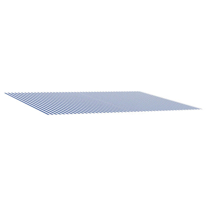 Awning Replacement Fabric 450 x 350 cm Polyester Blue and white