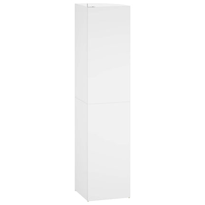 Corner Shelf 5-Tier 41.5 x 41.5 x 178 cm Engineered Wood White