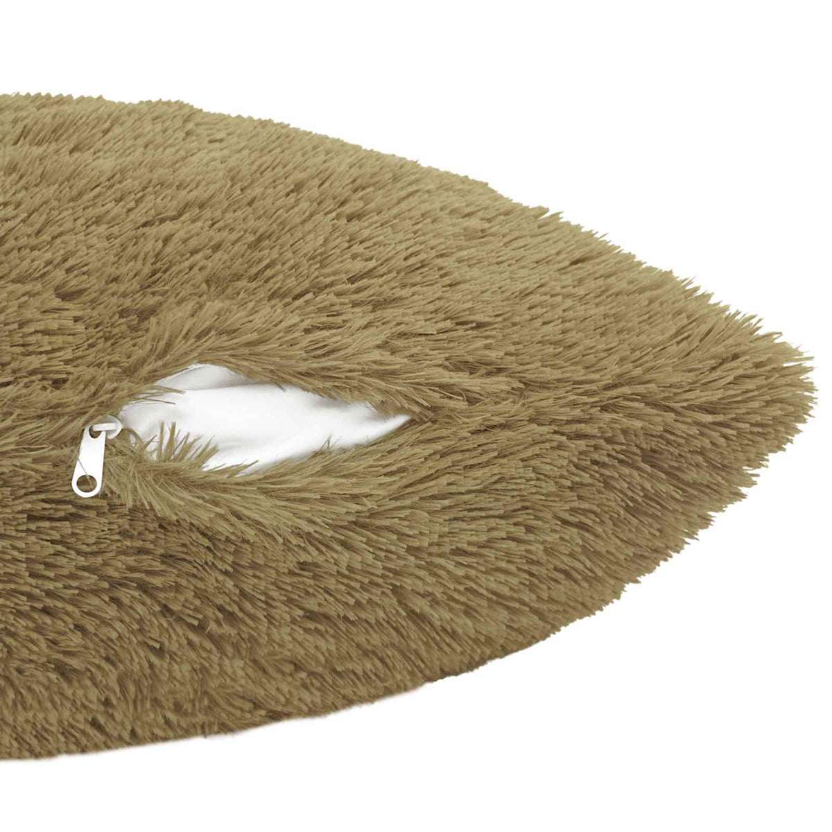 Throw Pillow HEERLEN PV Fleece 12 pcs 40 x 40 cm Light grey