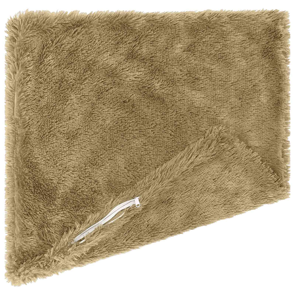 Throw Pillow HEERLEN PV Fleece 12 pcs 40 x 40 cm Light grey