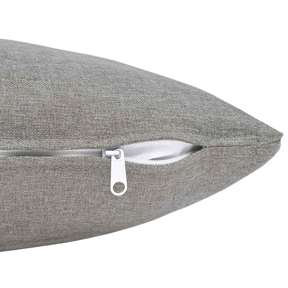 Throw Pillow HEERLEN Fabric 6 pcs 40 x 60 cm Cloud grey