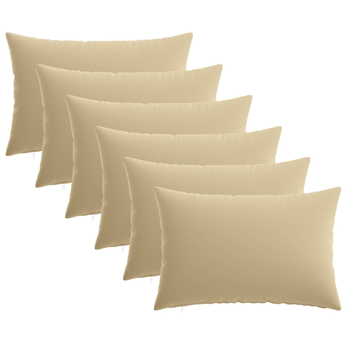 Throw Pillow HEERLEN Polyester 6 pcs 40 x 60 cm Beige