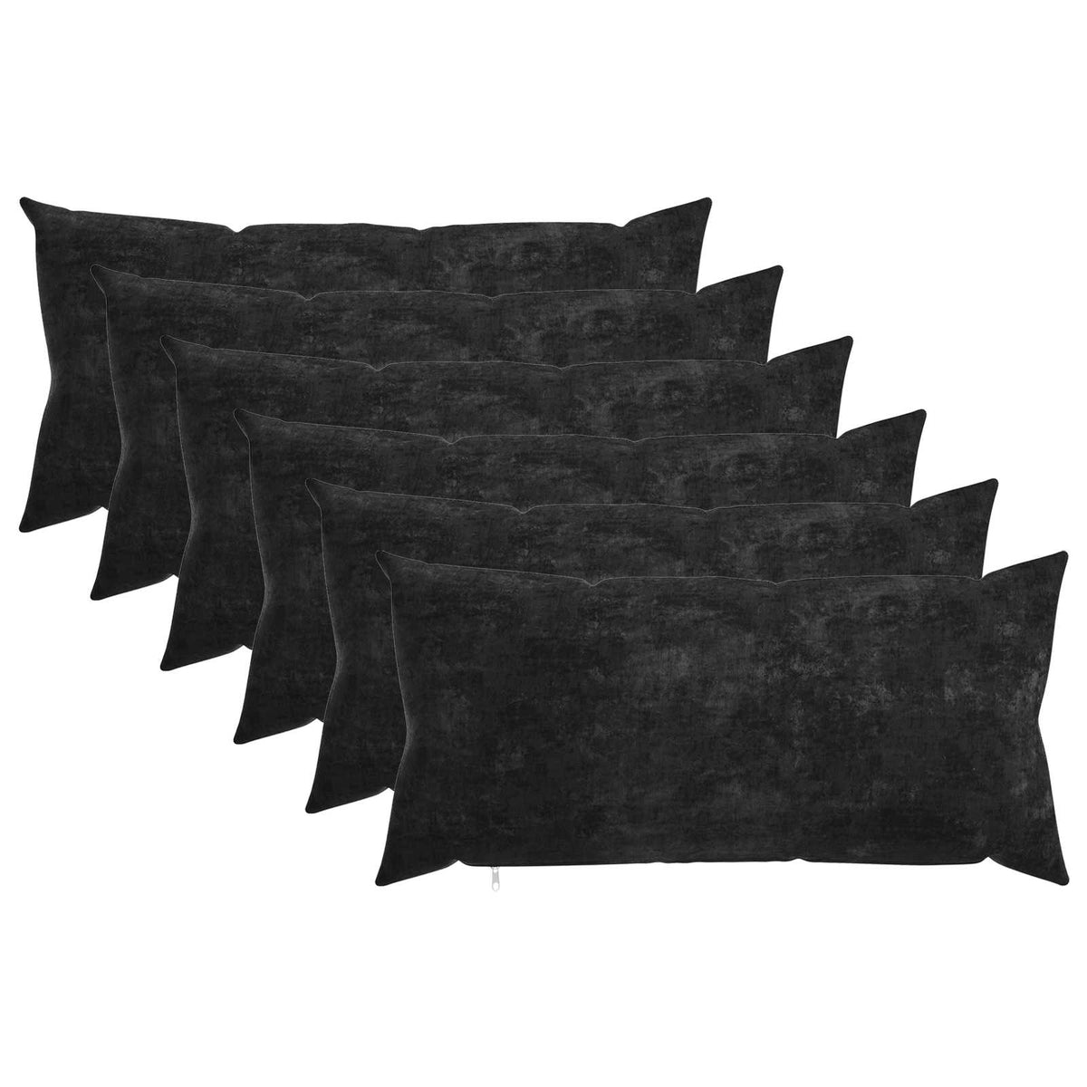 vidaXL Throw Pillow 6 pcs HEERLEN Anthracite 40 x 70 cm 2