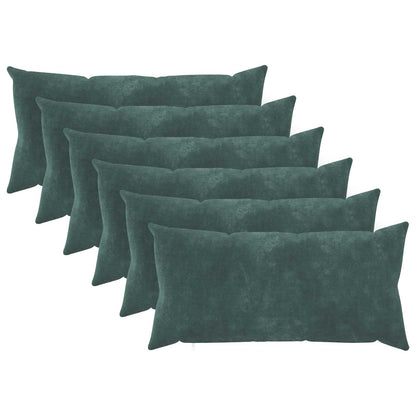 Throw Pillow HEERLEN 6 pcs Sea Blue 40 x 70 cm