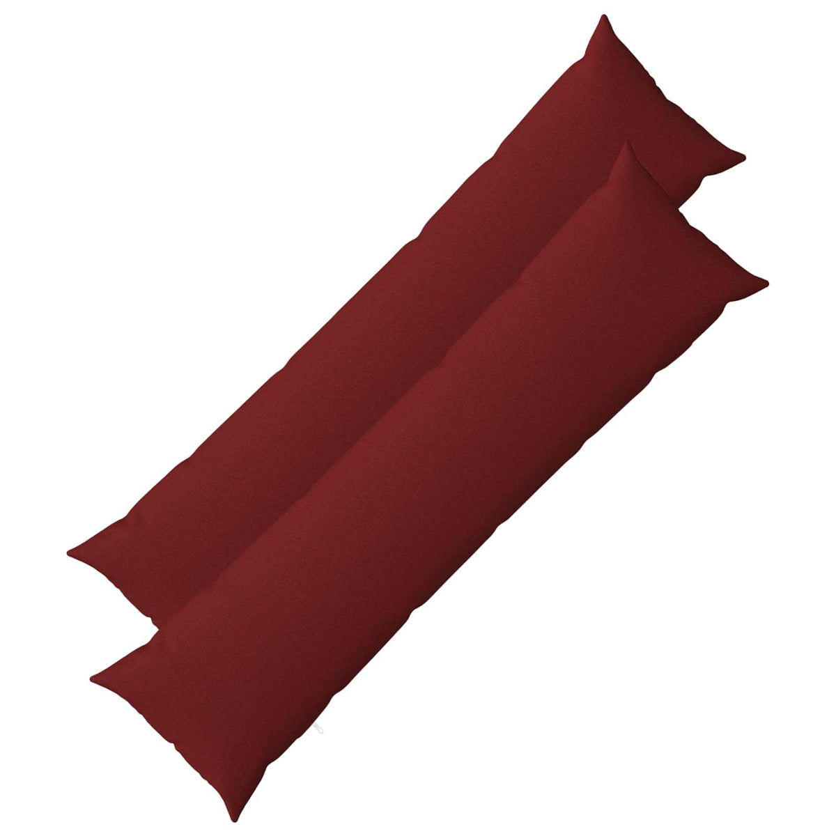 Throw Pillow HEERLEN Fabric 2 pcs Wine Red 40 x 145 cm