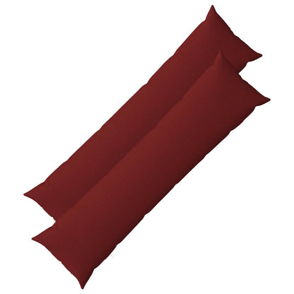Throw Pillow HEERLEN Fabric 2 pcs Wine Red 40 x 145 cm