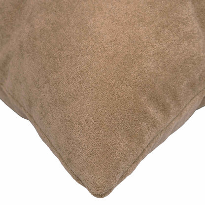 Throw Pillow HEERLEN Microfiber Fleece 2 pcs Taupe 40 x 145 cm