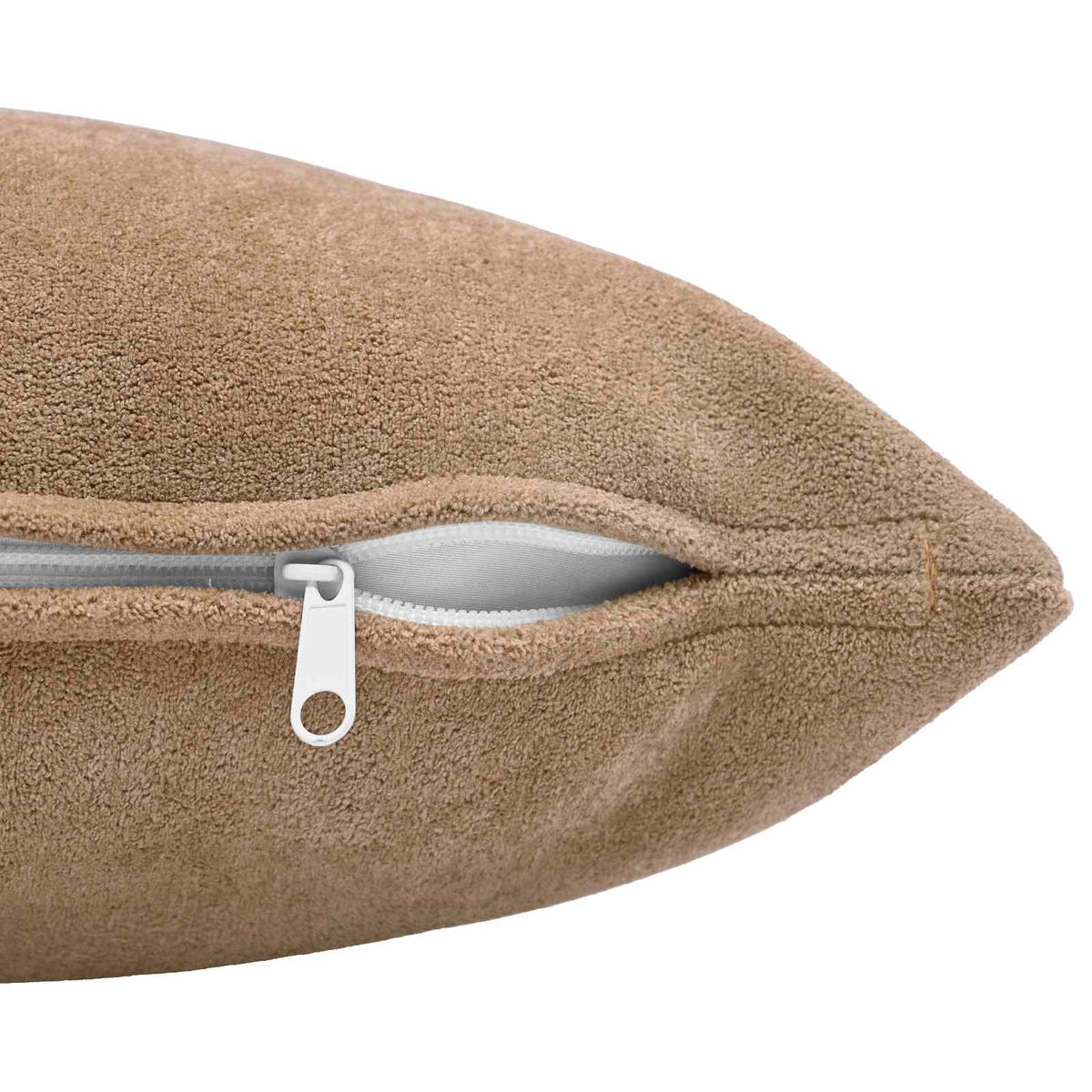 Throw Pillow HEERLEN Microfiber Fleece 2 pcs Taupe 40 x 145 cm