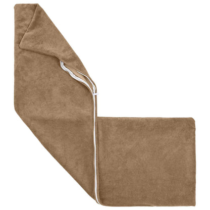 Throw Pillow HEERLEN Microfiber Fleece 2 pcs Taupe 40 x 145 cm