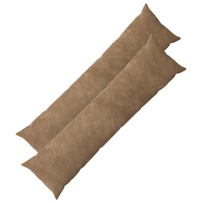 Throw Pillow HEERLEN Microfiber Fleece 2 pcs Taupe 40 x 145 cm