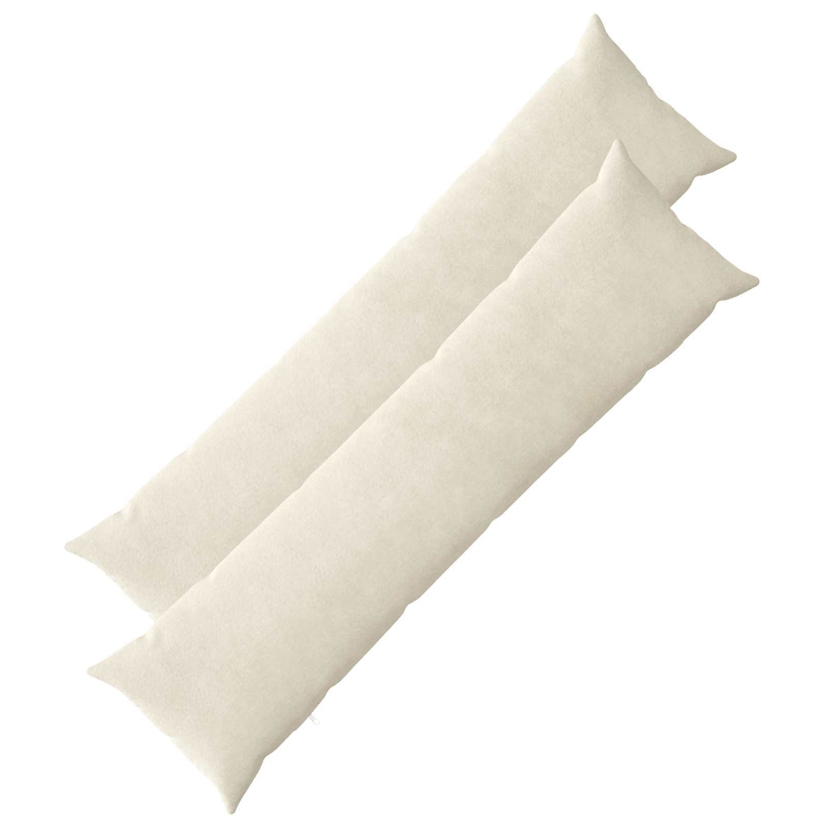 Throw Pillow HEERLEN Microfiber Fleece 2 pcs Cream 40 x 145 cm