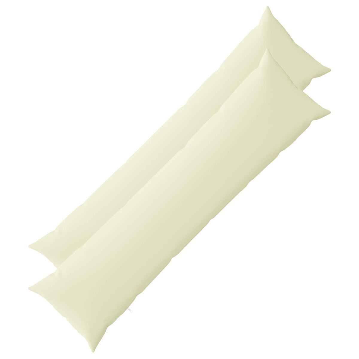 Throw Pillow HEERLEN Polyester 2 pcs Cream 40 x 145 cm