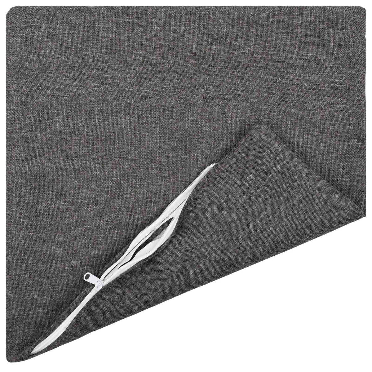 Throw Pillow HEERLEN Fabric 12 pcs 45 x 45 cm Light grey