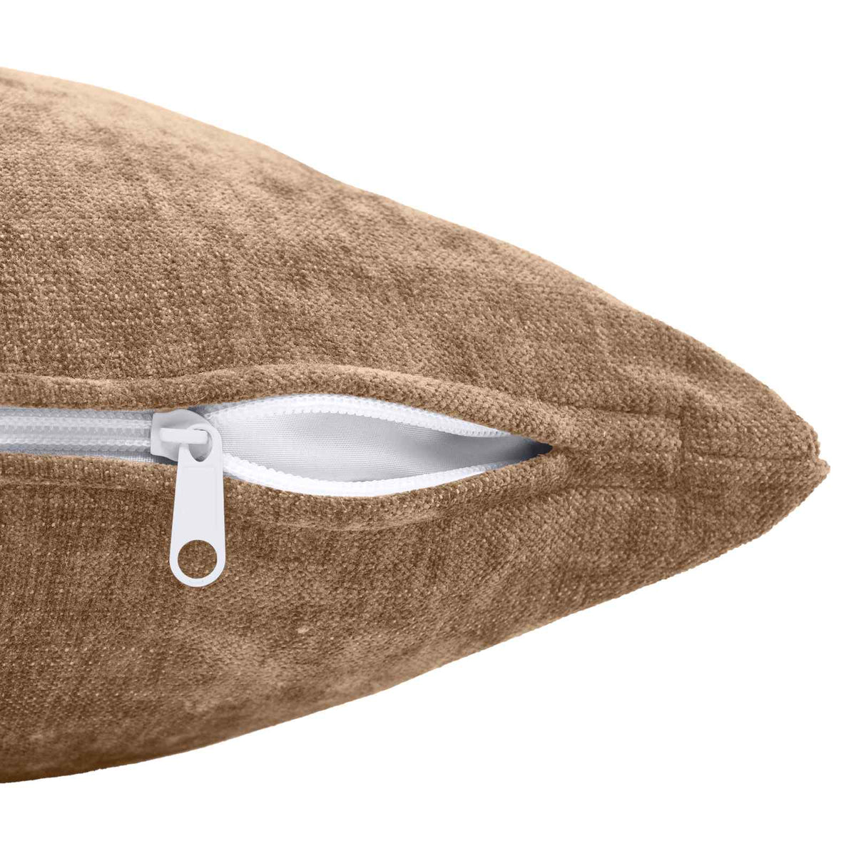 Throw Pillow HEERLEN Chenille Fabric 6 pcs Brown 45 x 45 cm