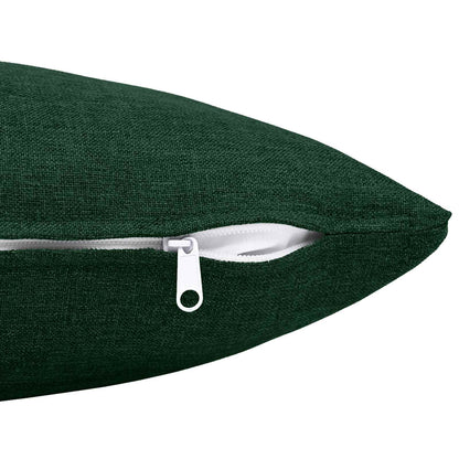 Throw Pillow HEERLEN Fabric 12 pcs 50 x 50 cm Dark green
