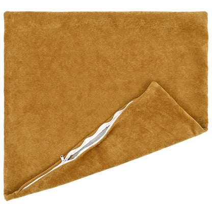 Throw Pillow HEERLEN Microfiber Fleece 2 pcs Yellow 70 x 70 cm