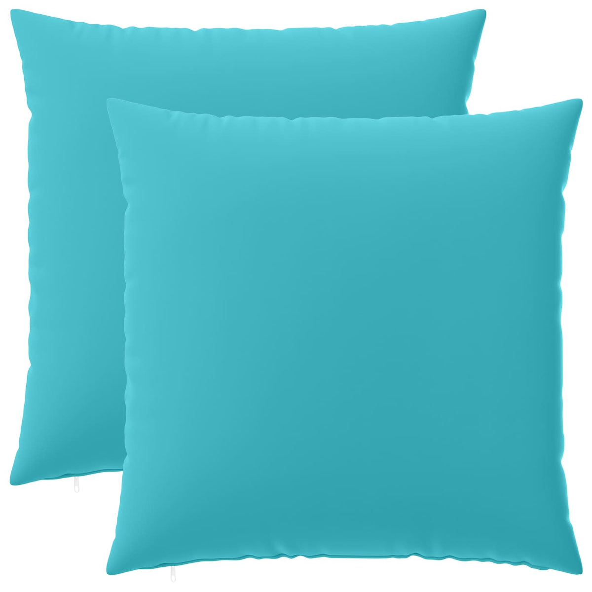 vidaXL Throw Pillow 2 pcs HEERLEN Turquoise 70 x 70 cm Polyester 2
