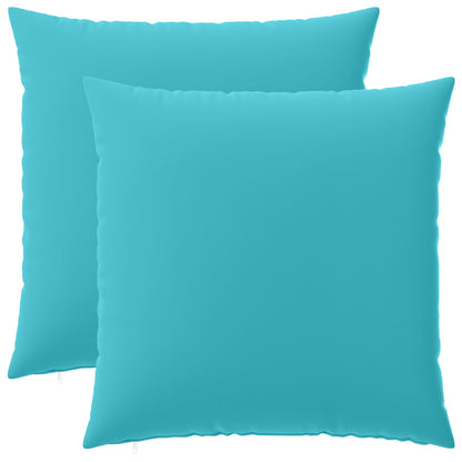 vidaXL Throw Pillow 2 pcs HEERLEN Turquoise 70 x 70 cm Polyester 2