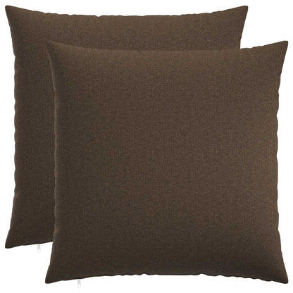 vidaXL Throw Pillow 2 pcs HEERLEN Taupe 80 x 80 cm Fabric 2