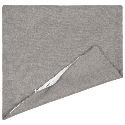 vidaXL Throw Pillow 2 pcs HEERLEN Cloud Grey 80 x 80 cm Fabric 4