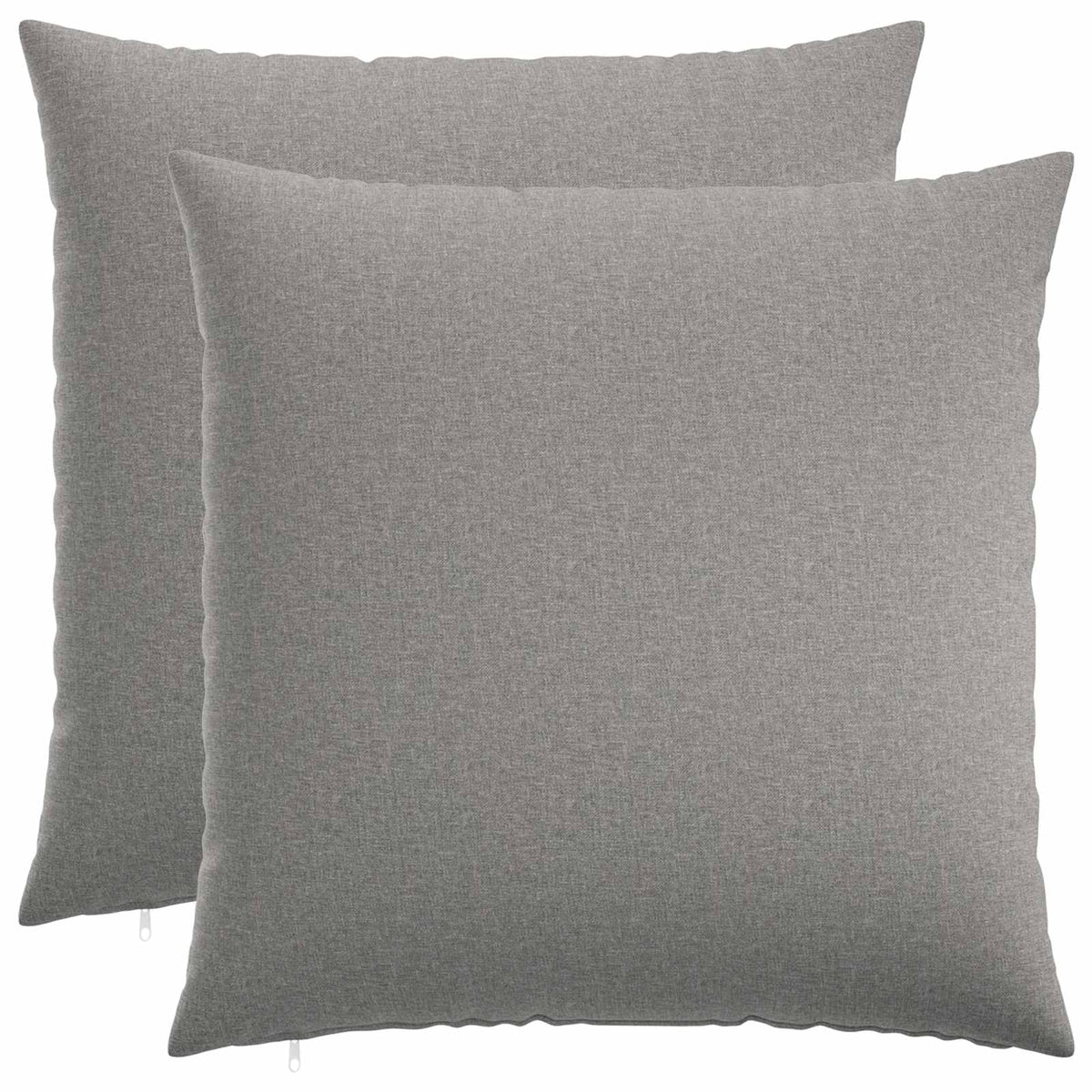 vidaXL Throw Pillow 2 pcs HEERLEN Cloud Grey 80 x 80 cm Fabric 2