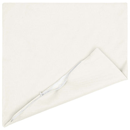 vidaXL Throw Pillow 2 pcs HEERLEN White 80 x 80 cm Fabric 4