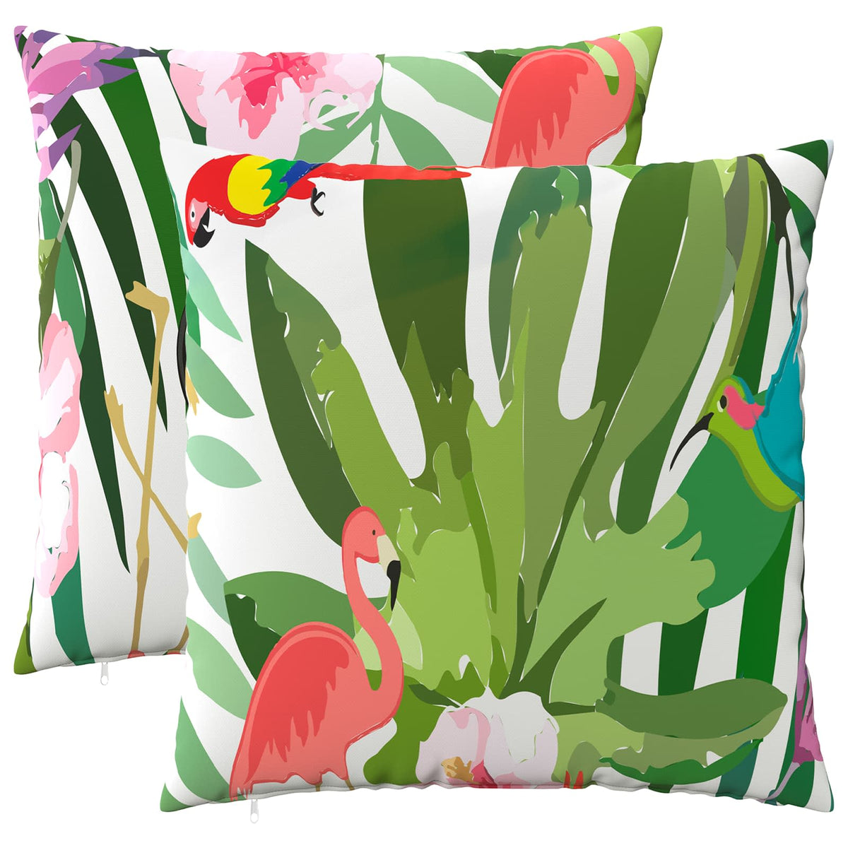 vidaXL Throw Pillow 2 pcs HEERLEN Multicolour 80 x 80 cm Polyester 2