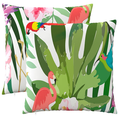 vidaXL Throw Pillow 2 pcs HEERLEN Multicolour 80 x 80 cm Polyester 2