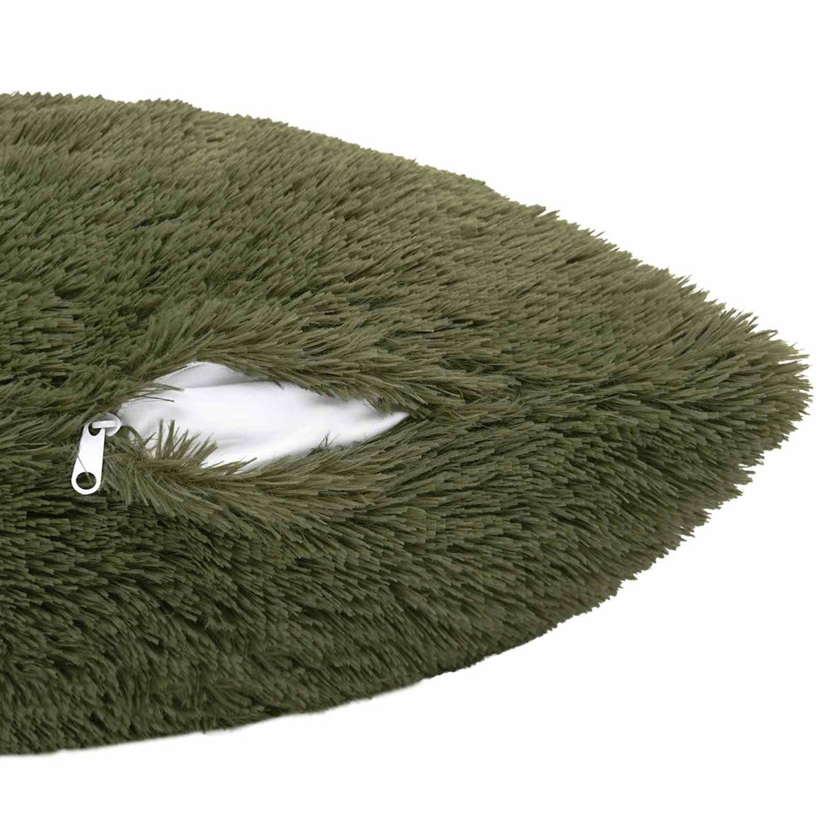 Throw Pillow HEERLEN PV Fleece 2 pcs Green 80 x 80 cm
