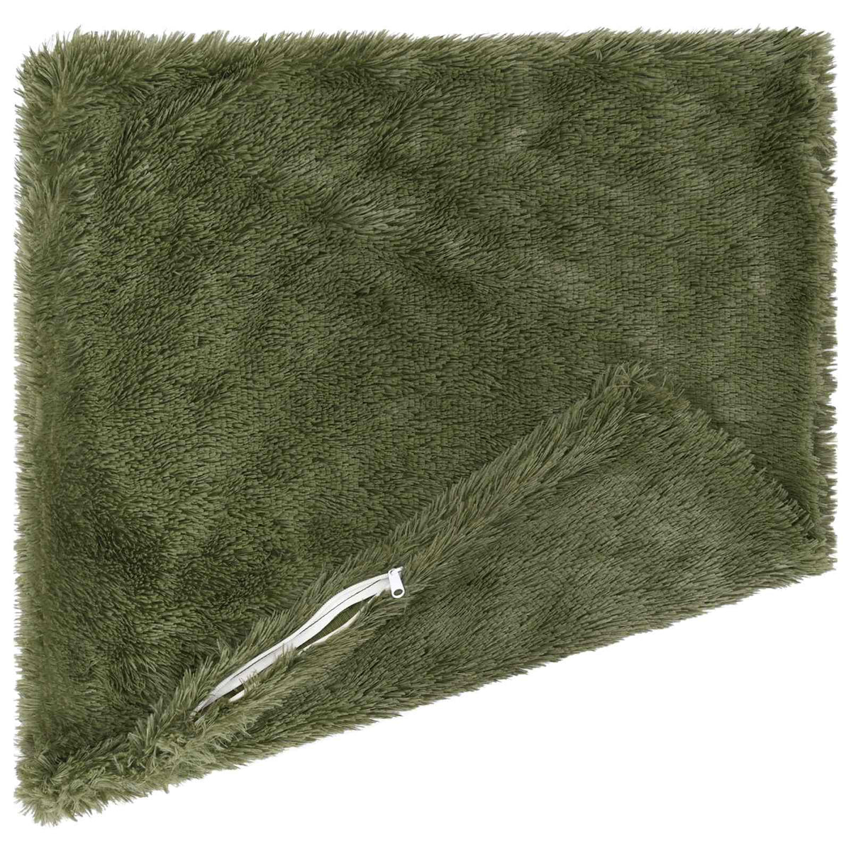 Throw Pillow HEERLEN PV Fleece 2 pcs Green 80 x 80 cm