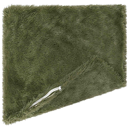 Throw Pillow HEERLEN PV Fleece 2 pcs Green 80 x 80 cm