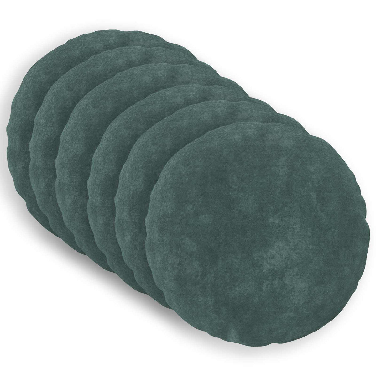 Throw Pillow HEERLEN 6 pcs Sea Blue Ø 50 cm