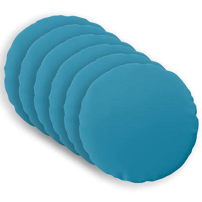 vidaXL Throw Pillow 6 pcs HEERLEN Light Blue Dia. 50 cm Polyester 2