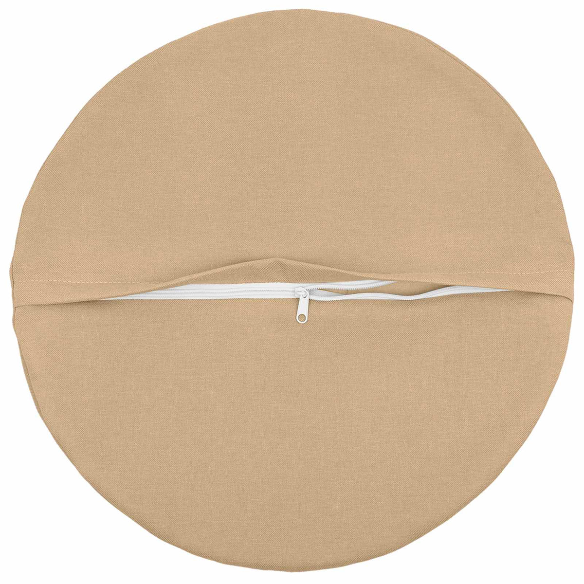 Throw Pillow HEERLEN Dia. 60 cm Fabric 6 pcs Ø 60 cm Cream