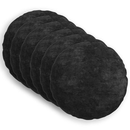 vidaXL Throw Pillow 6 pcs HEERLEN Anthracite Dia. 60 cm 2